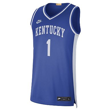 Men's Nike #1 Royal Kentucky Wildcats Limited Retro Jersey