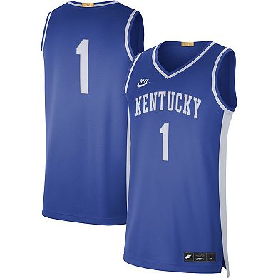 Men's Nike #1 Royal Kentucky Wildcats Limited Retro Jersey