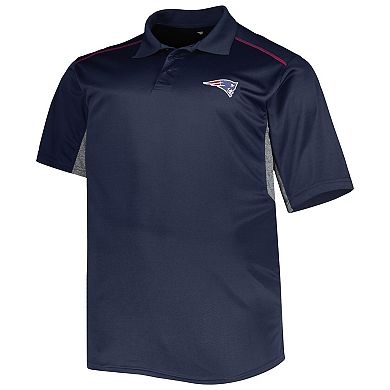 Men's Navy New England Patriots Big & Tall Team Color Polo