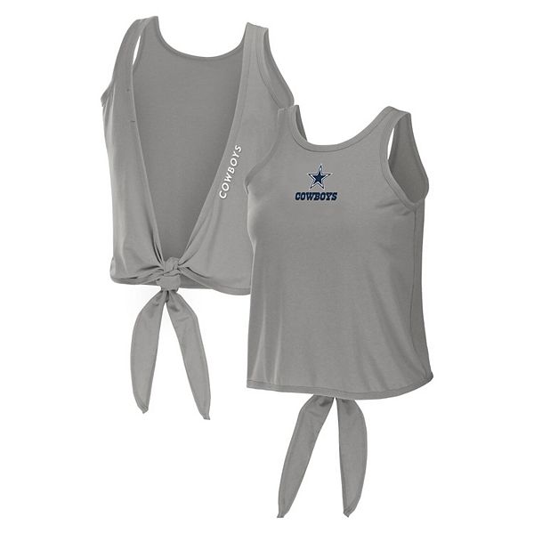 Women's WEAR by Erin Andrews Gray Dallas Cowboys Open Back Twist