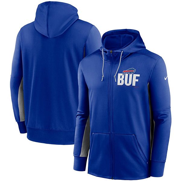 Buffalo Bills Profile Big & Tall Fleece Quarter-Zip Jacket - Royal