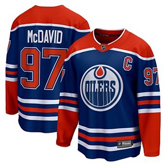 Men's Fanatics Branded Connor McDavid Royal Edmonton Oilers Home Premier Breakaway Player Jersey