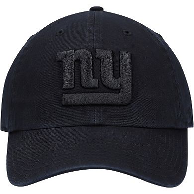 Men's '47 Black New York Giants Team Tonal Clean Up Adjustable Hat