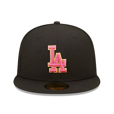 Men's New Era Black Los Angeles Dodgers Summer Sherbet 59FIFTY Fitted Hat
