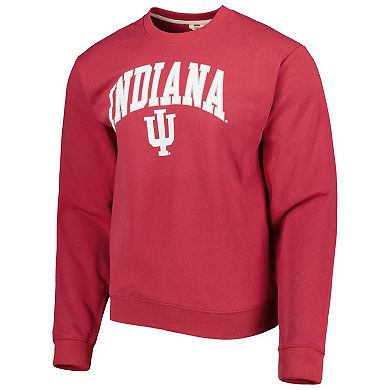 Men's League Collegiate Wear Crimson Indiana Hoosiers 1965 Arch Essential Lightweight Pullover Sweatshirt