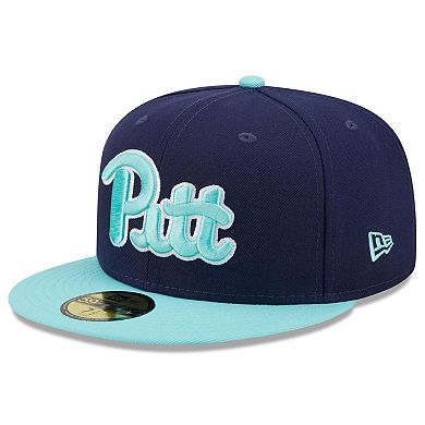 Men's New Era Navy/Light Blue Pitt Panthers 59FIFTY Fitted Hat