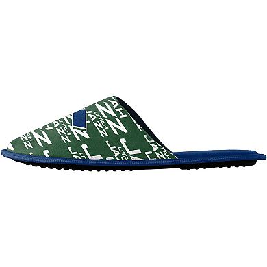 Youth FOCO Utah Jazz Scuff Wordmark Slide Slippers