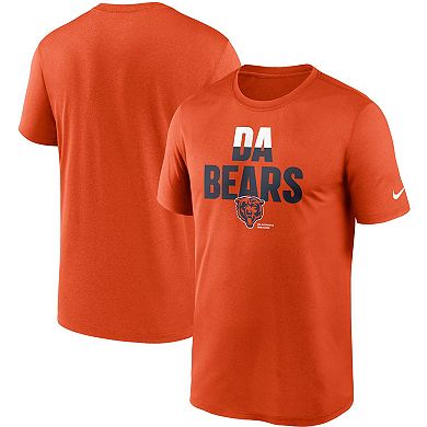 Men's Nike Orange Chicago Bears Legend Local Phrase Performance T-Shirt