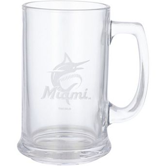Miami Marlins 15oz. Stein Glass