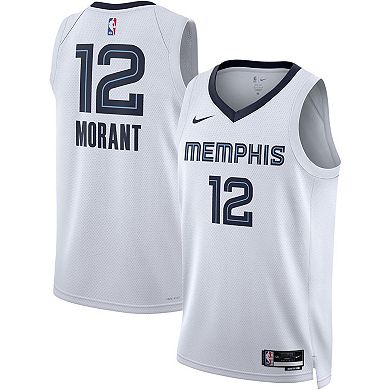 Unisex Nike Ja Morant White Memphis Grizzlies 2022/23 Swingman Jersey - Association Edition