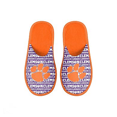 Youth FOCO Clemson Tigers Scuff Wordmark Slide Slippers