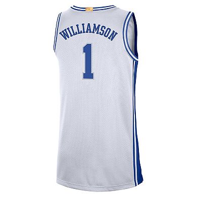 Men's Nike Zion Williamson White Duke Blue Devils Limited Basketball Jersey