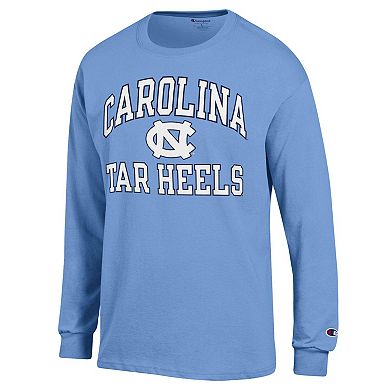 Men's Champion Carolina Blue North Carolina Tar Heels High Motor Long Sleeve T-Shirt