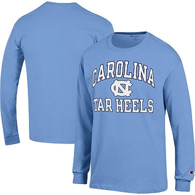 Men's Champion Carolina Blue North Carolina Tar Heels High Motor Long Sleeve T-Shirt