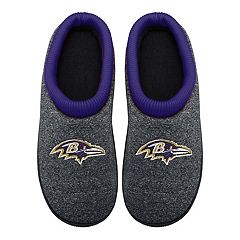 FOCO Women's Sherpa Lined Slippers – Officially Licensed Team Color, Cup Sole, Sizes 7-8