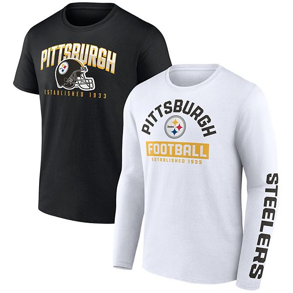 Men's Fanatics Branded Black Pittsburgh Steelers Home Stretch Team T-Shirt  