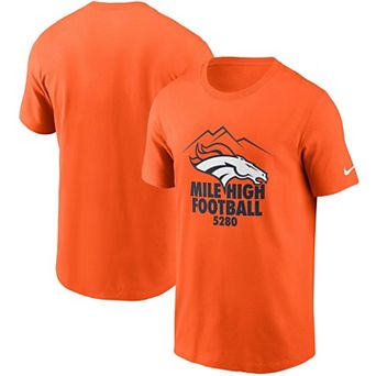 Men's Nike Orange Denver Broncos Hometown Collection 5280 T-Shirt