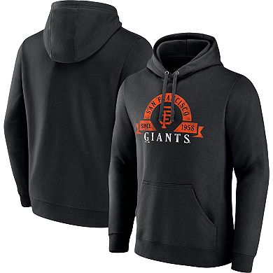 Men's Fanatics Branded Black San Francisco Giants Big & Tall Utility Pullover Hoodie
