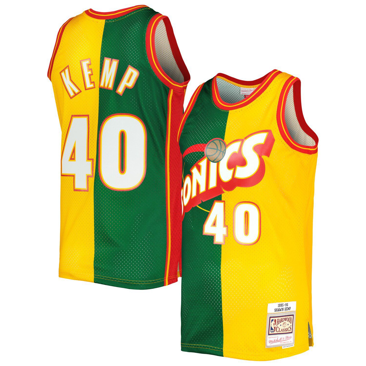 Mitchell & Ness Sublimated Player Tank Seattle SuperSonics Shawn Kemp