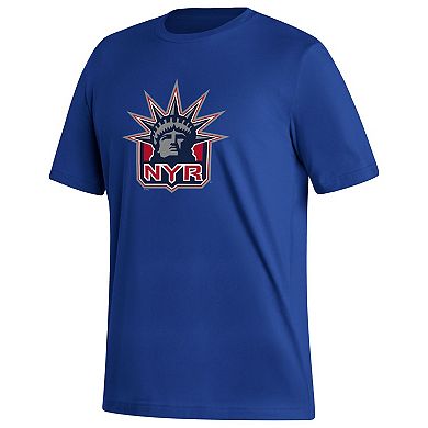Men's adidas Artemi Panarin Royal New York Rangers Reverse Retro 2.0 Name & Number T-Shirt