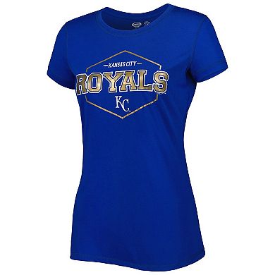 Women's Concepts Sport Royal Kansas City Royals Badge T-Shirt & Pajama Pants Sleep Set