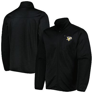 Men's G-III Sports by Carl Banks Black Pittsburgh Penguins Closer Transitional Full-Zip Jacket