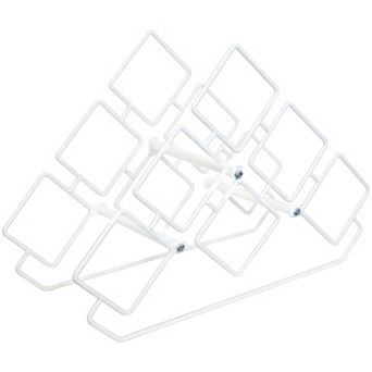 Sunnydaze 6-Bottle Steel Wire Triangular Tabletop Wine Rack