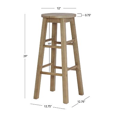Linon Backless Bar Stool