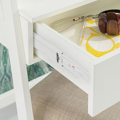 Linon Lilymae Leaning Vanity Floor Decor & Stool 2-piece Set