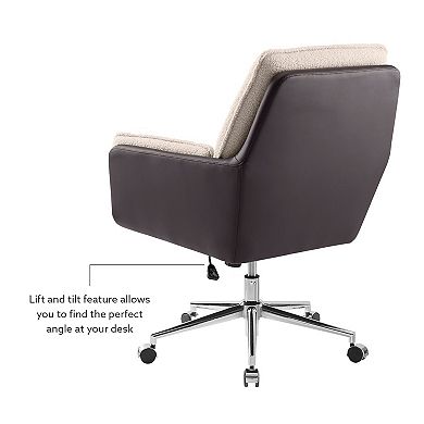 Linon Mabry Swivel Office Chair