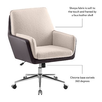 Linon Mabry Swivel Office Chair