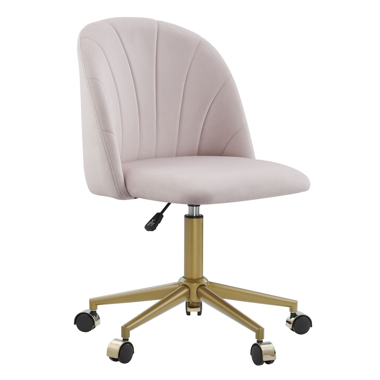 Linon Adalynn Swivel Desk Chair   6130365 Pink