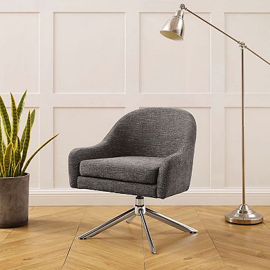 Linon Lachlan Swivel Accent Chair