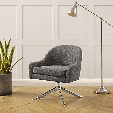 Linon Lachlan Swivel Accent Chair