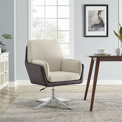 Linon Marion Swivel Arm Chair
