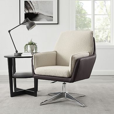 Linon Marion Swivel Arm Chair