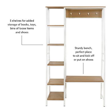 Linon Austin Hall Tree Floor Decor