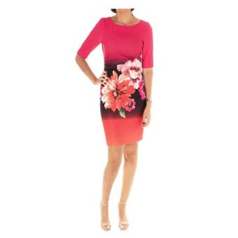 Women's Maison Tara Floral Scuba Bodycon Mini Dress