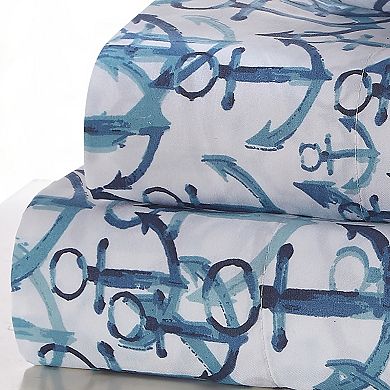 Harper Lane Anchors Away 4-piece Sheet Set