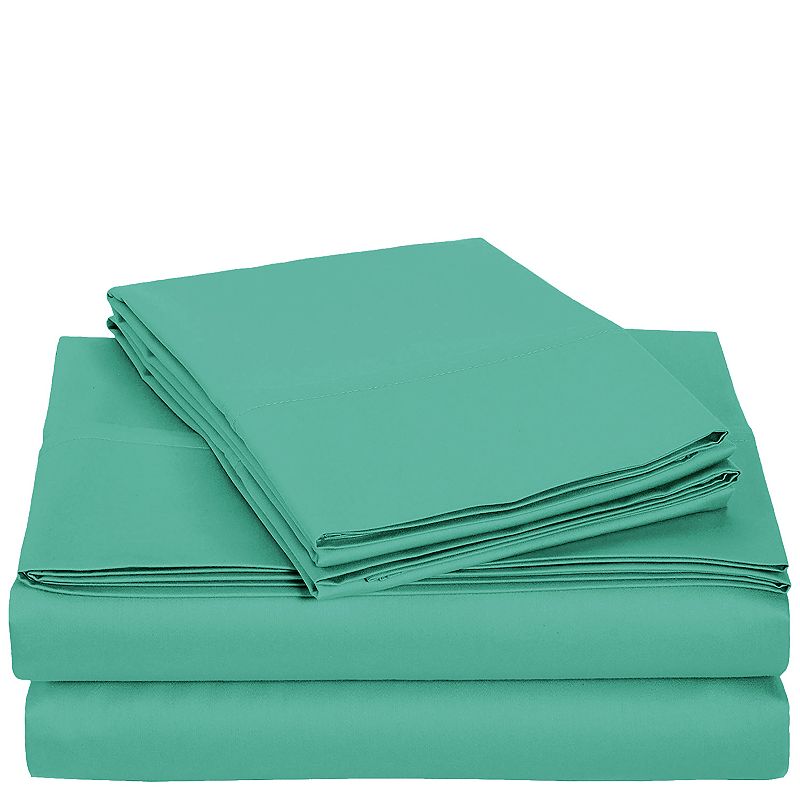 Harper Lane Solid Sheet Set or Pillowcase Pair, Blue, King Set
