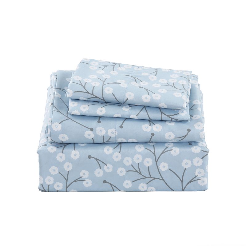 Harper Lane Dot Sheet Set or Pillowcase Pair, Blue, King Set