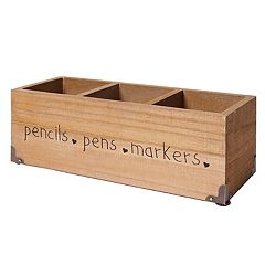 3-Pack Unfinished Wood Pencil Holder Cups for Office Supplies, Wooden Pen  Organizer for Desk Organization, Classroom, Home, Accessories Storage, Arts
