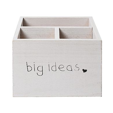 American Art Decor Big Ideas 3-Cubby Desk Organizer Table Decor