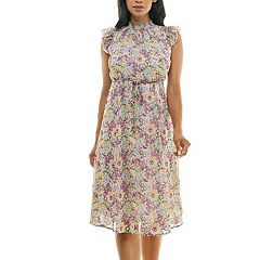 Womens Green Nina Leonard Dresses, Clothing