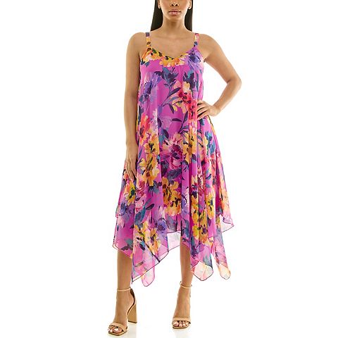 Женские платья Nina Leonard Women's Nina Leonard Uneven Hem Dress