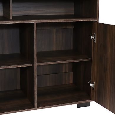 Sunnydaze 48.5" Anthony Sideboard Storage Buffet Cabinet with Shelves