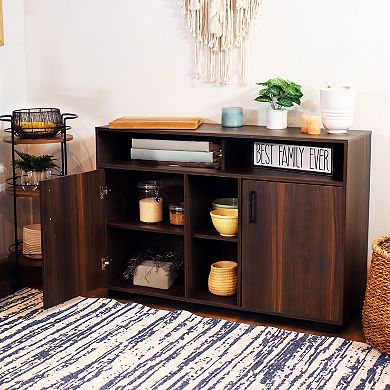 Sunnydaze 48.5" Anthony Sideboard Storage Buffet Cabinet with Shelves