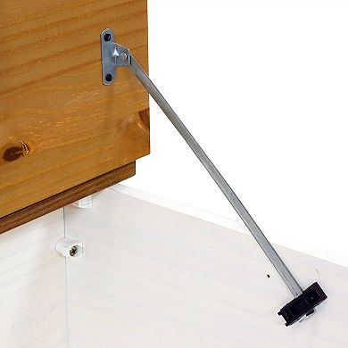 Sunnydaze Solid Pine Trunk with Handles - Gray - 39.5" W
