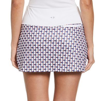 Women's Grand Slam Geo Printed Pleated Tennis Skort