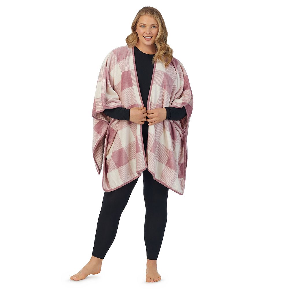 Plus Size Cuddl Duds® Double Plush Reversible Wrap